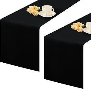 2 Pack Black Farmhouse Table Runner Coffee Table Runner