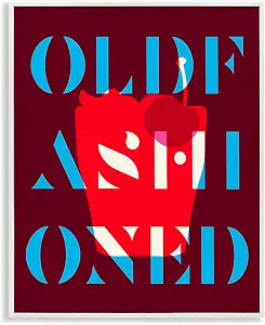 Modern Old Fashioned Cocktail, 11 x 14 Inch Framed Gicle Print