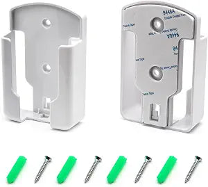 Surf turtle 2Pcs White Wall Mount Remote Holder, Self Adhesive Caddy