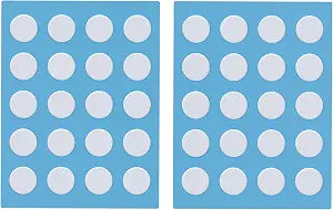 PWNAGE SmoothGlide Universal Dot PTFE Rounded Replacement Mouse Skates Feet for All Mice, Ultra-Smooth and Durable, 3M Adhesive, Gaming Mouse 40 Pieces Round Dots White DIY