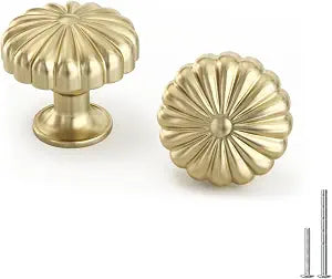 Goldenwarm 10 Pack Gold Cabinet Knobs Dresser Knob for Drawer Handles