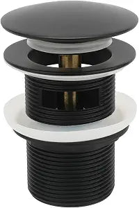 Matte Black Freestanding Bathtub Drain Stopper, Suitable for Most Bathtubs, Compatible with Drain Rough-in Kit