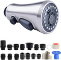 Hibbent Pull Down Spray Head for Kitchen Faucet, 3-Function Sink Nozzle