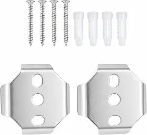 2 Pcs Towel Bar Replacement Parts 1.5'' Bathroom Hardware Bracket