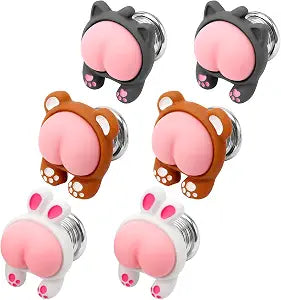 6Pcs Toilet Button Pusher, Cute Push Start Button Cover Set