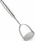 304 Stainless Steel Potato Masher - Heavy-Duty [Rustproof, Heat Resistance, Integral Forming] Dishwasher Safe Masher for Smooth & Fluffy Mashed Potatoes, Avocados - Sturdy, Durable Design