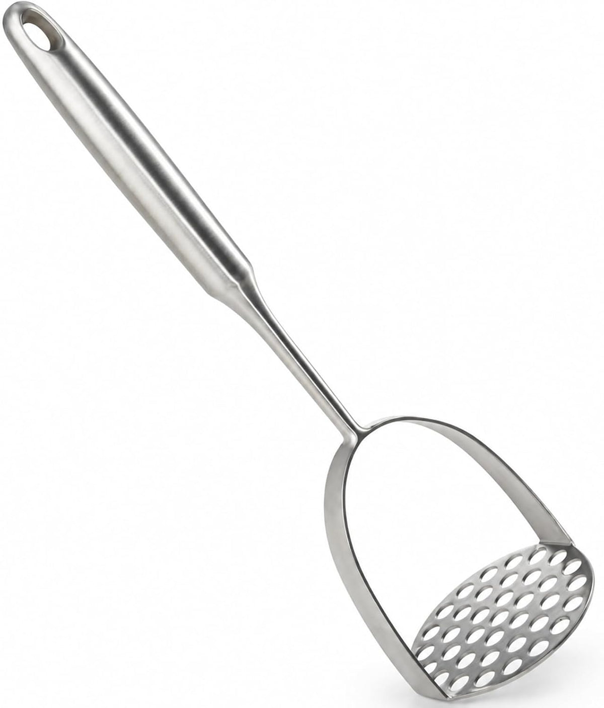 304 Stainless Steel Potato Masher - Heavy-Duty [Rustproof, Heat Resistance, Integral Forming] Dishwasher Safe Masher for Smooth & Fluffy Mashed Potatoes, Avocados - Sturdy, Durable Design