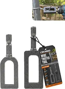 Wire Twister Tool Rebar Tying Fence Twisting Electric Electrical Hand Impact Stripper Heavy Duty with 1/4" Hex Shank Foret Pour Torsade Des Fils Hexagonal Binding Attachment