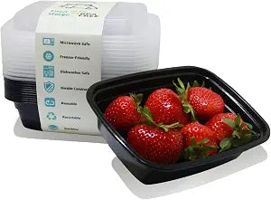 Small Meal Prep Containers Single Lids, 12 OZ 12-pack, Food Storage Bento BPA Free | Stackable | Reusable Lunch Boxes, Microwave/Dishwasher, Freezer Safe,Portion Control