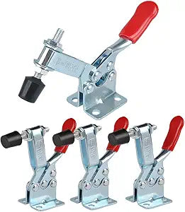 E-TING 4pcs Hand Tool 201B Toggle Clamp 198Lbs Horizontal Clamp
