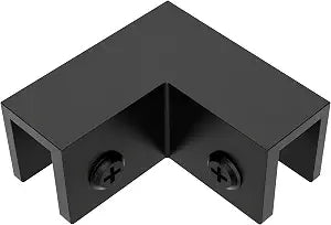 Ranbo Solid Brass 90 Degree Glass to Glass Sleeve-Over Shower Panel Clamp