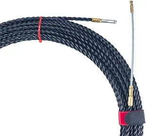 Polyester 3 Core Braid Pulling Fish Tape with Changeable Leader Tip (50ft)