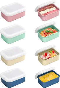 8 PCS 1 Cup Silicone Freezer Molds with Lid, 8oz Soup Freezer Molds