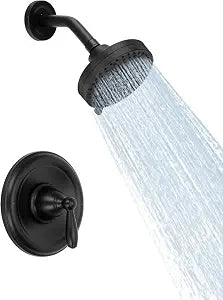 Replacement for moen T2152BL Brantford Valve Trim Kit, Matte Black Shower Trim Kit, Tub and Shower Faucet Set, Including Multi Functional Shower Head (Cartridge and Valve Not Included)