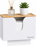 Multifold Paper Towel Dispenser Wall-Mount No Drill, Wood Lids for Diffuse