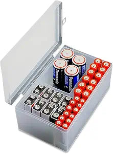 Massca Battery Organizer, Battery Box, Battery Storage Case for AA AAA C D