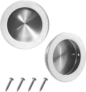 Recessed Pocket Door Pull Handles, 2-3/4 Inch Sliding Closet Door Handle