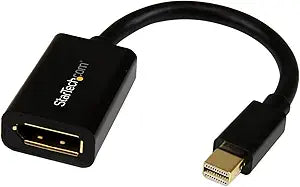 StarTech 6in Mini DisplayPort to DisplayPort Adapter, 4K x 2K (MDP2DPMF6IN)
