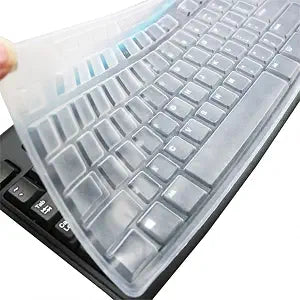 Ultra Thin Desktop Silicone Clear Keyboard Cover Skin Protector Compatible for Logitech MK370 MK270 Wireless Keyboard & Logitech K200 K260 K270 MK200 MK260 Keyboard (NOT for Other Desktop Keyboards)