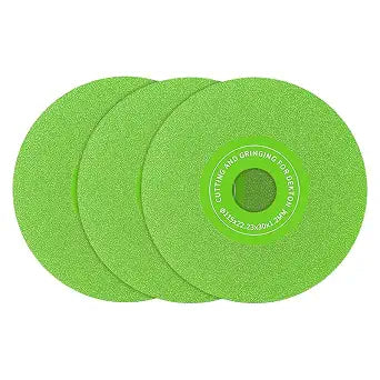 LOZLIN Diamond Blades 3PCS 4.5"(115 * 22.23mm) Diamond Grinding & Cutting Discs - Flat Angle Grinder Blades Fits 7/8" Arbor for Marble/Quartz/Ceramic/Glass