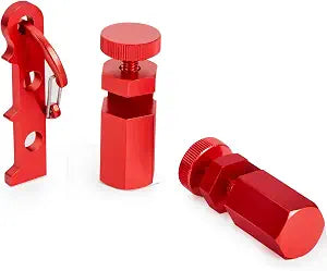 Tall Stair Gauges for Framing Square with Holder and Carabiner Stair Guage Knobs Tool for Circular Saw,Stair Guides Perfect for Rafter Gauge Clamps Bright Red Set