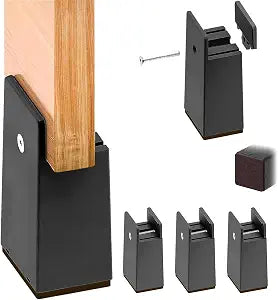 4pcs 10cm Bed Risers with Width Adjustment