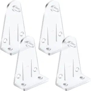 Maitys 4 Pcs Blinds Hold Down Brackets Clear 2 Inch Horizontal Blind Shades