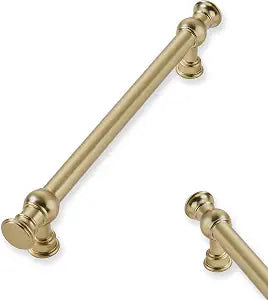 10-Pack 5inch(128mm) Hole Center Champagne Bronze Cabinet Pulls Solid Heavy Duty Kitchen Cabinet Hardware for Cupboard Drawer Pulls Cabinet Handle