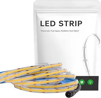 12V Cob Led Strip Light 4000K - 16.4ft Cri90+ 8mm Dotless Neutral White