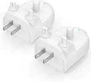 2Pcs Wall Outlet Charger for Oral-B Electric Toothbrush | Direct Plug-in Base for Pro 1000/3000/5000, Genius 6000, iO3/iO4/iO5 & Braun Series 3/5/8 | IPX7 Waterproof (Hygienic White)