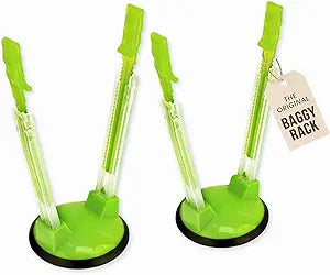 Jokari Adjustable Baggy Rack Stand 2 Pack Hands Free Food Storage Bag