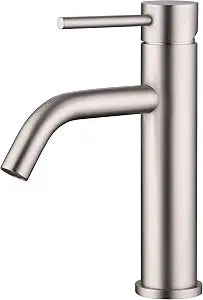 SUMERAIN Bathroom Sink Faucet Brushed Nickel Single Handle