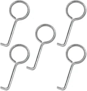 Drain Key Lifting Hooks - 5 Pack 304 Stainless Steel Drain Grate Puller Lift Out Key for Easy Shower Drain Cleaning, Silver