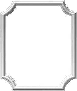 Ekena Millwork PNL20X24AS-02 20"W x 24"H x 1/2"P Ashford Molded Scalloped Wainscot Wall Panel