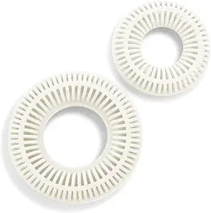TubRing & SinkRing White Combo  Bathroom Drain Hair Catcher Set for Shower, Bathtub & Sink