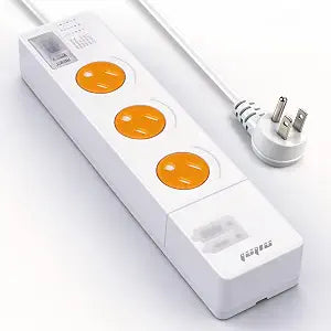 Smart Safety Power Strip 3-Outlets 2-USB(A+C),6.0FT(1875W/15A)