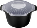 Large Microwave Cookware Steamer 2 Quart Vegetable Cooker for Cooking