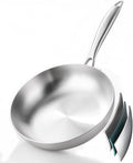 DELARLO Tri-Ply Stainless Steel Frying Pan 8" kitchen skillet