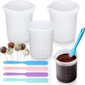 TUZAZO Silicone Cups for Melting Chocolate, 7 Pcs Cups and Spatulas Set