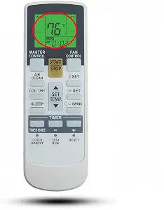 Universal Replacement Remote Control for Fujitsu AC Air Conditioner (Fahrenheit and Backlight)