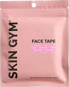 SKIN GYM Face Tape Wrinkle Patches for Forehead & Smile Lines, 128 Count