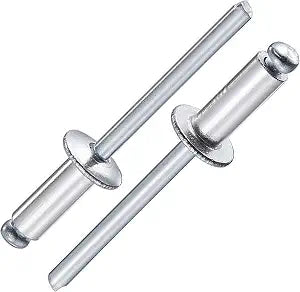Wensilon (250Pcs) 3/16"x1/2" Aluminum blind pro Rivets,Aluminum Grip and Steel Mandrel