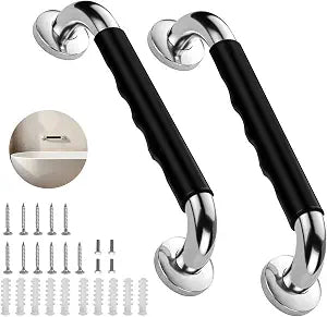 Gotega 16 Inch Shower Grab Bars for Seniors, Anti Slip Handicap Grab Bars