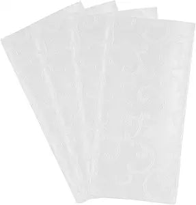 Lenox Opal Innocence Cloth Napkins - Reusable Dinner Napkins - Machine Washable - Set of 4 - White