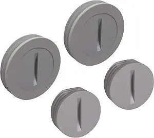 BELL PCP47550GY Weatherproof Nonmetallic Closure Plug Assortment 1/2 in and Two 3/4 in, 4-Pack, Gray