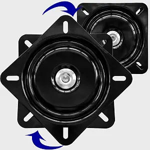 2Pack 8Inch Heavy Duty BarStool Swivel Plate Chair Base With Ball Bearings