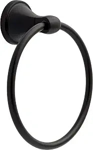 Delta Faucet Becker (1-Pack) Hand Towel Holder, Matte Black, Ring for Bathroom or Kitchen Sink, Wall Mounted BCK46-MB
