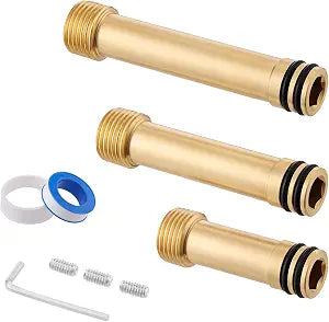 3 Pack Brass Shower Drop Elbow Supply Adapter Extender