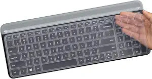 Keyboard Cover for Logitech MK470 & Logitech K585 K580 & MK470 Wireless Ultra Thin Silicone Keyboard Protector Skin-Clear