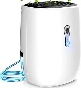 Dehumidifiers for Home 27oz(800ml), Small Auto Shut off with Drain Hose